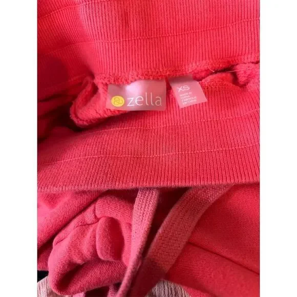 Zella‎ Women's Red/orange Jogger Sweatpants XS Elastic Waistband Drawstring - Picture 2 of 3